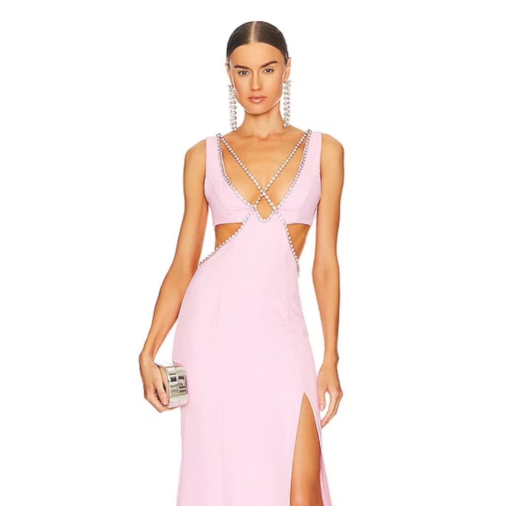 MATTESON GOWN IN BUBBLEGUM PINK MAJORELLE